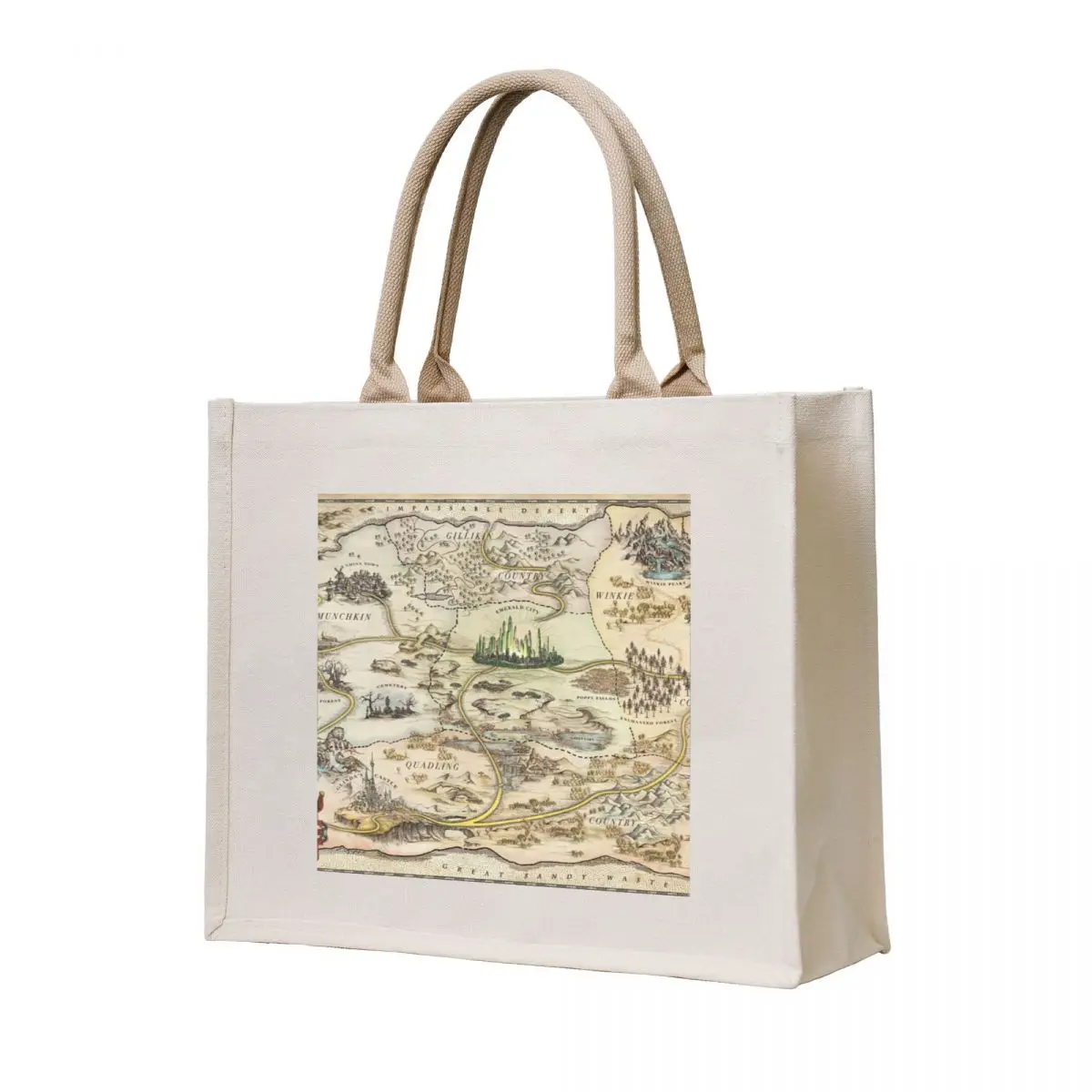 

Map of OZ Tote Bag Fabric bag eco pack Large bags for women Women's shopping bag
