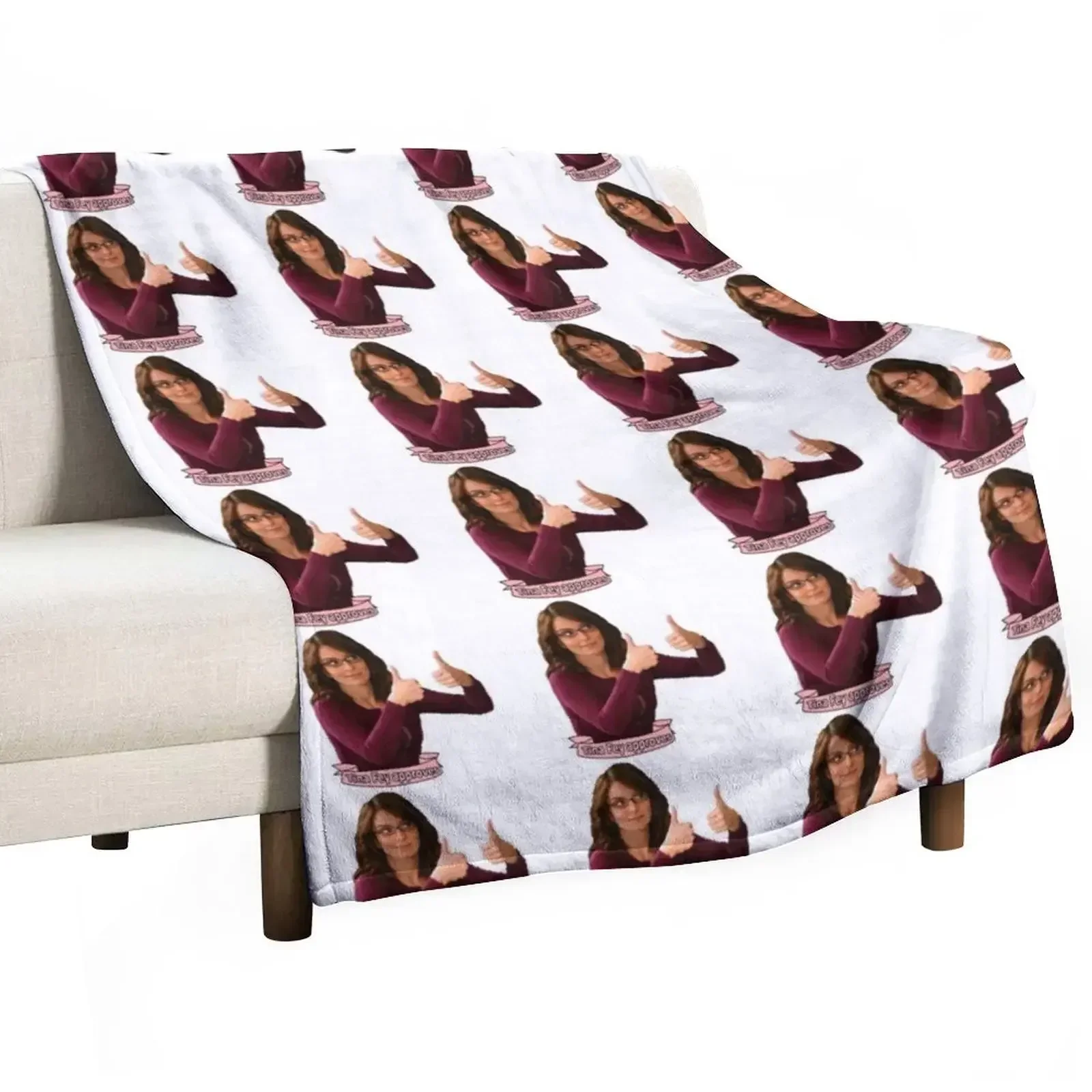 Tina Fey Approves Throw Blanket Baby Soft Plush Plaid christmas decoration for sofa Flannels Blankets