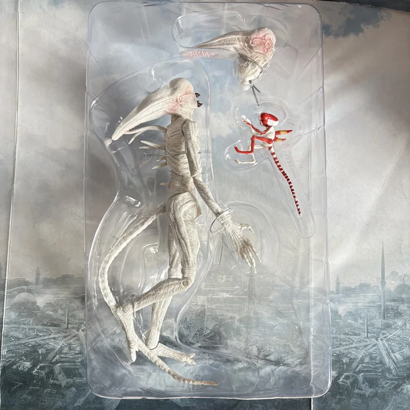 NECA Alien Xenomorph Neomorph Creature Pack Action Figure Extendable Inner Mouth Covenant Moive Collectible Alien Series 7" Toys