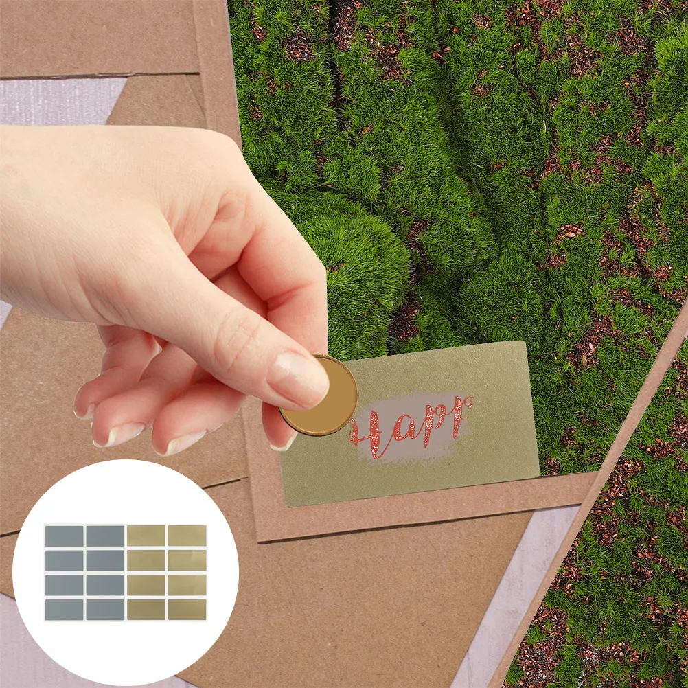 

200Pcs Scratch Off Cards Gold Scratch Off Stickers Classic Self Adhesive Birthday Surprise Labels DIY Reward Game Prizes Sticker