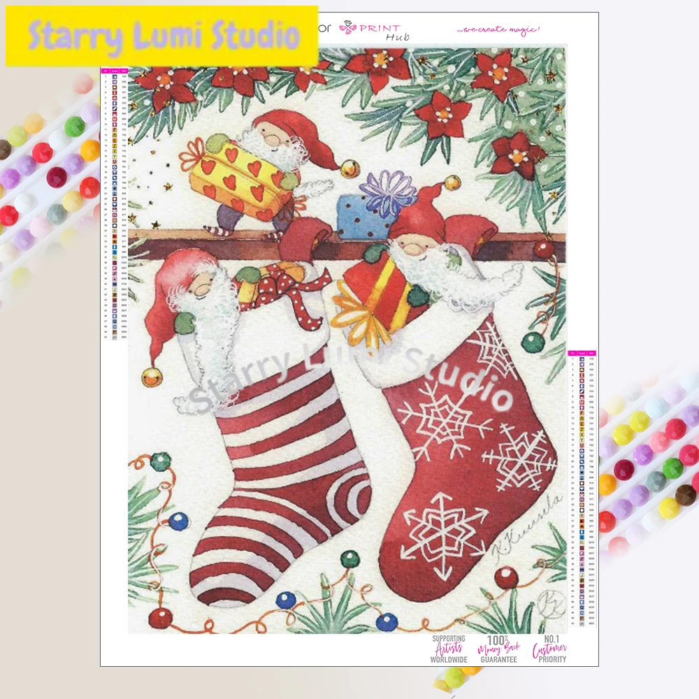 

Алмазная вышивка: Рождественские гномы-Деды Морозы, мозаика, полная алмазная вышивка, вышивка крестом, настенное искусство, декоративная алмазная живопись