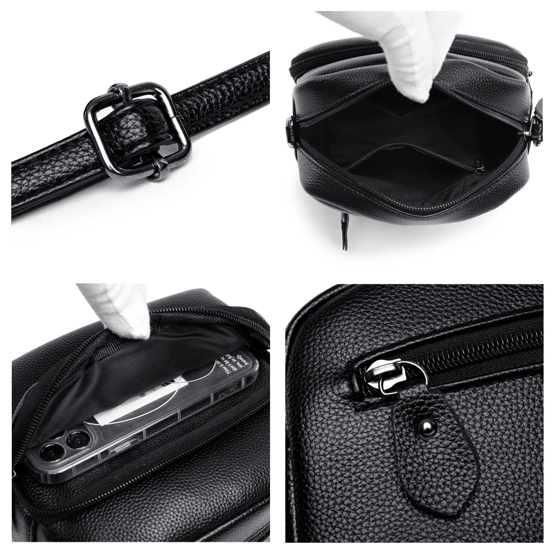 PU Leather Crossbody Bag Korean Fashion Shoulder Bags For Women Small Messenger Bag Vintage Lady's Purse Luxury Designer Handbag