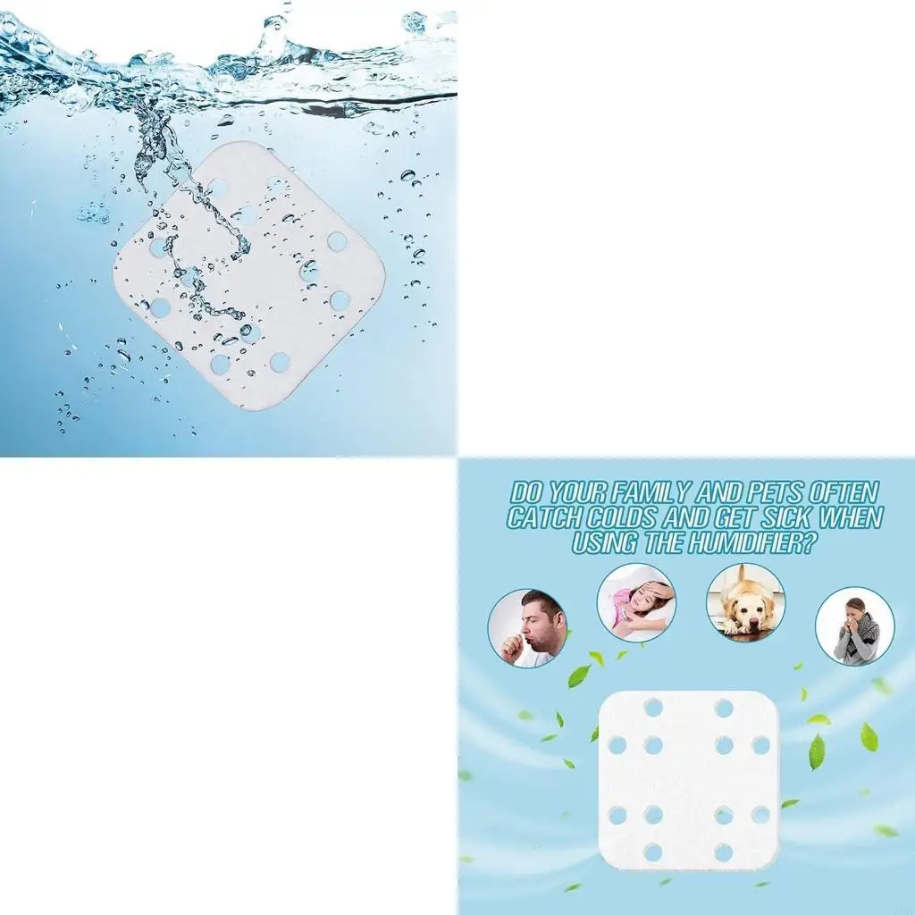 

J1HF 20Pcs Descaling Pad for V600HH LV600S Descaling Pad Humidifier Filter Pad