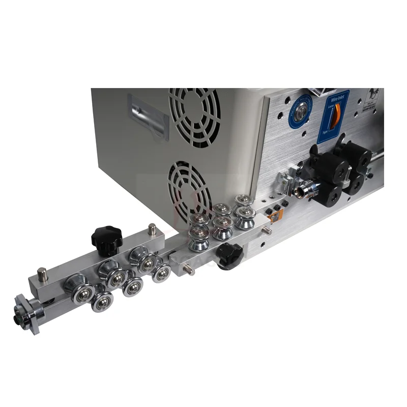 Upgraded SWT-608-HT2-6S 6-Wheels Round Sheath Wire Peeling Stripping Cutting Machine For Computer Automatic Wire Strip