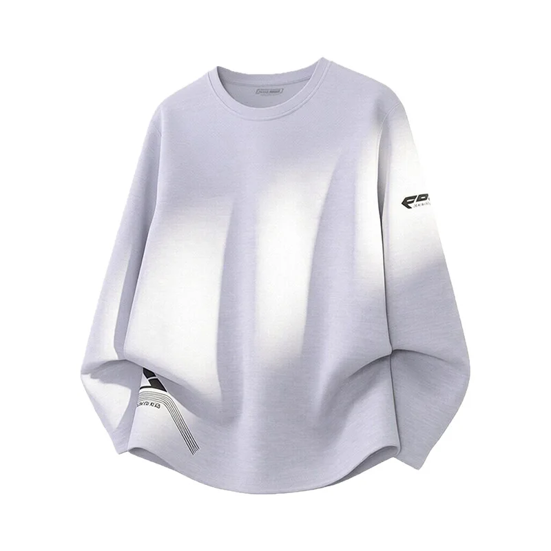 

Men's Quick-Drying Long-Sleeve Sports Top Pure Color Elastic Fitness Exercise Running Base Layer Training Clothes Breathable