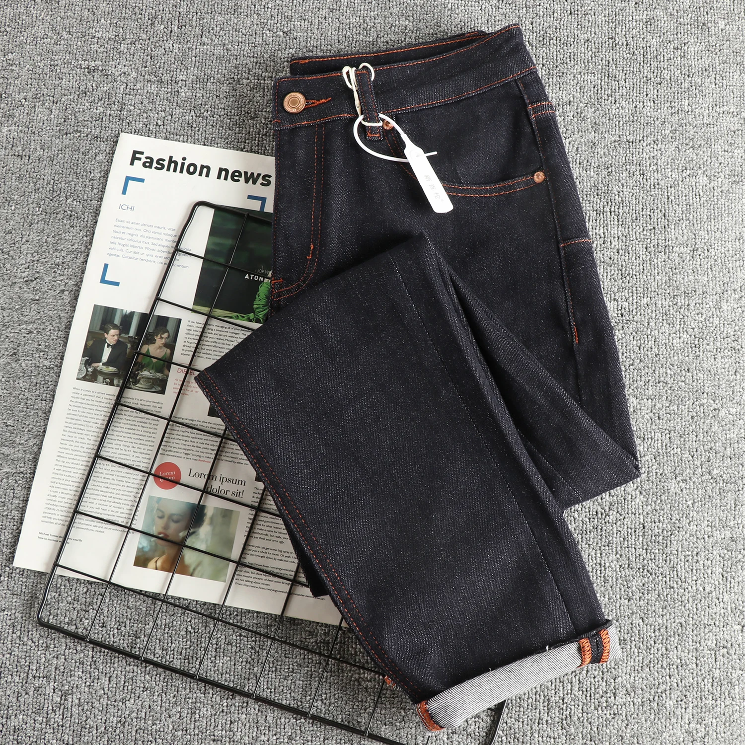 2025 outono/inverno retro lavado estilo americano regular em linha reta jeans masculino pesado rebelde streetwear calças