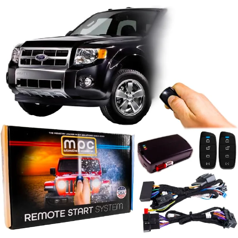 

MPC Factory Remote Activated Remote Start Kit Compatible 2008-2012 Escape - Key-to-Start - Plug & Play - Uses Factory Key