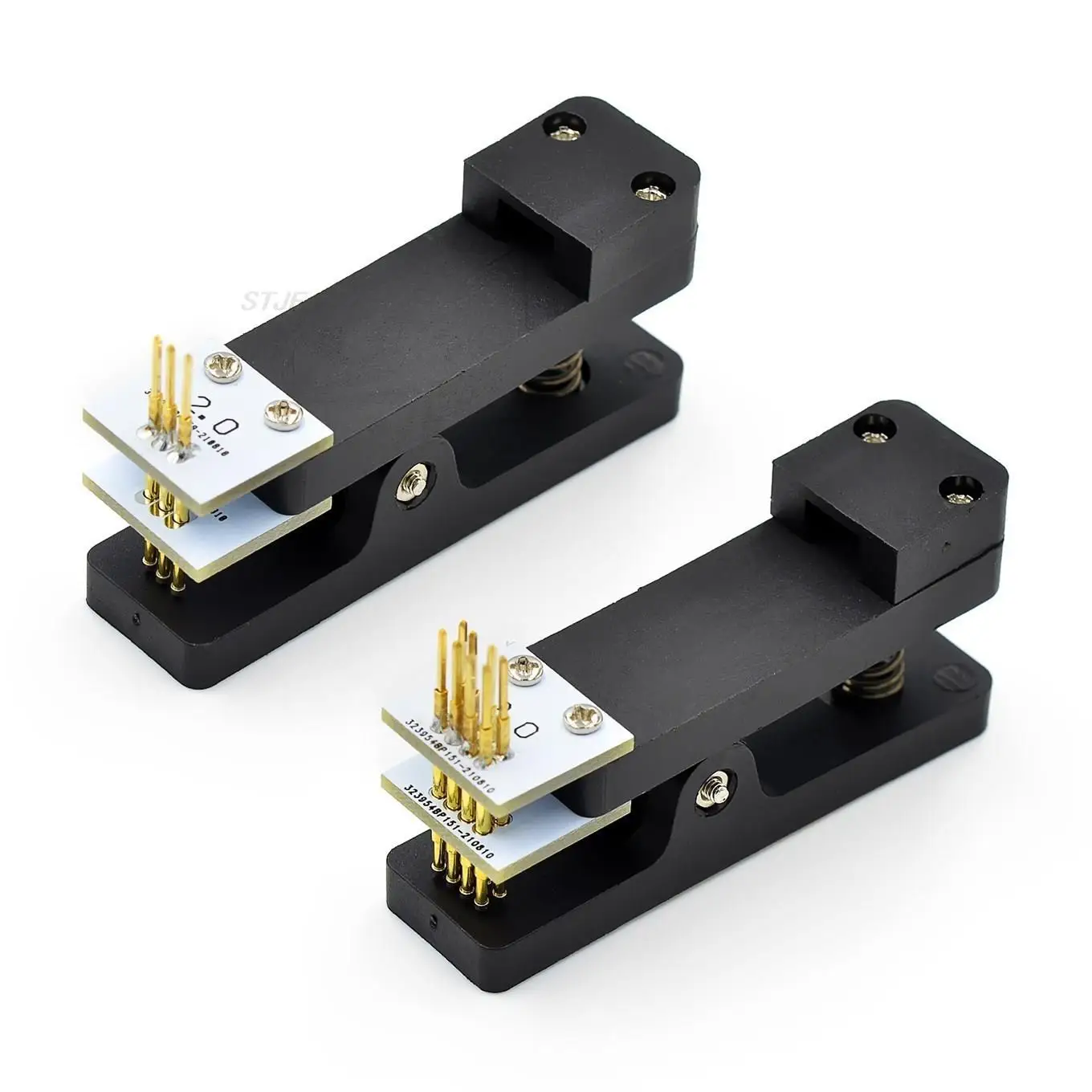 Imagem -05 - Pcb Clip Clamp Fixture Sonda Pogo Pin Download Program 2.54 2.0 1.5 1.27 1.25 100mil 50mil 3p 4p 5p 6p 7p 8p 9p 10p