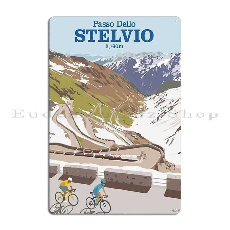 Col Du Galibier PASSO DELLO STELVIO Mont Ventoux Metal Plaque Wall Decor Customized Pub Cinema Garage Tin Sign Poster