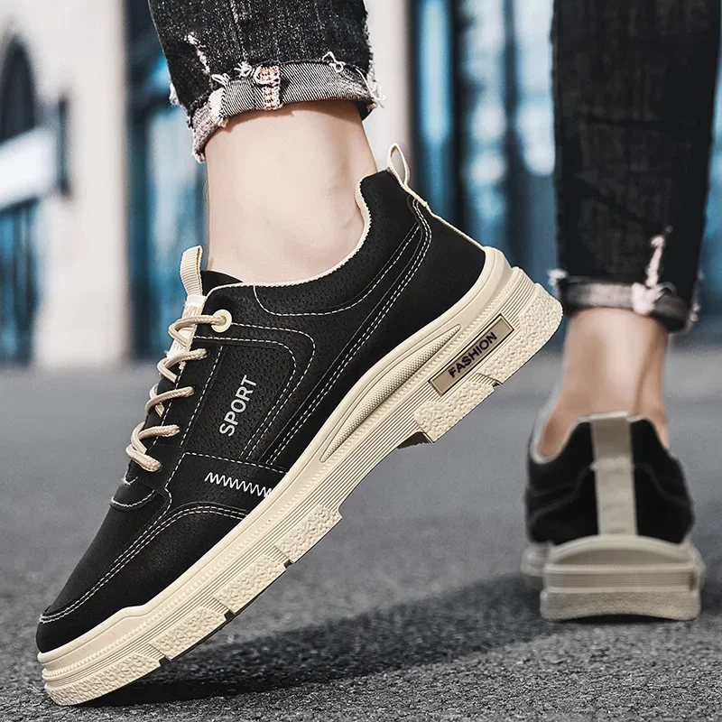 Men's Shoes Four Season New Soft-sole Non-slip Casual Shoes Outdoor Walking Shoes Student Sneakers Male Tooling Shoe Zapatillas