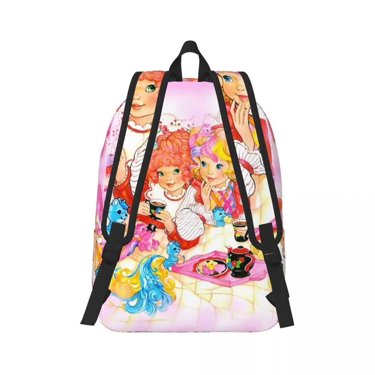 Lady Lovely Locks Best Friends Forever Backpack Daypack Large Capacity Boys Girls BookBag School Bag Shoulder Bags for Men Women