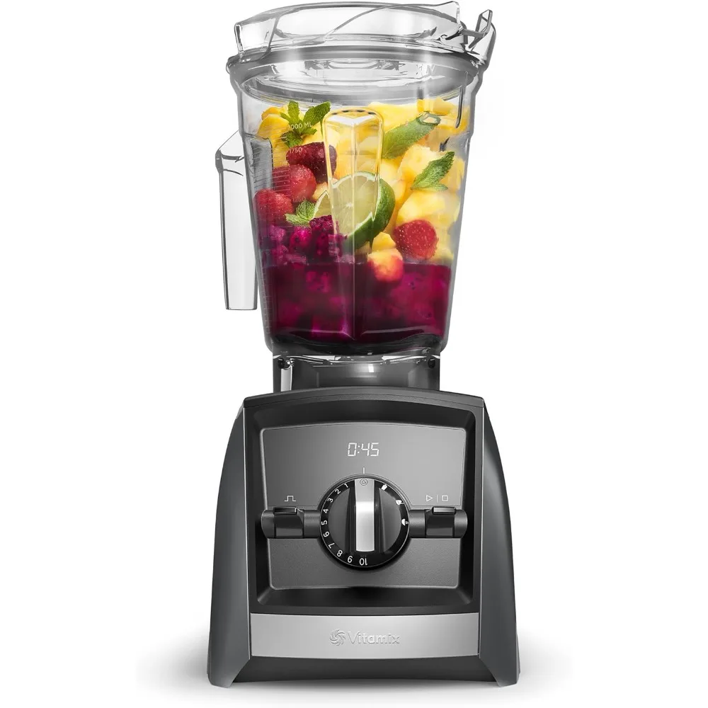 1500 Watts Smart Blender, Professional-Grade, 64 oz. Low-Profile Container, Dishwasher Safe，Three Program Settings,Slate