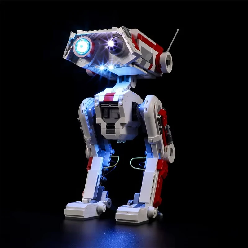 Kit de luz LED DIY para Robot LEGO 75335 BD-1, solo luz LED, sin modelo de bloques