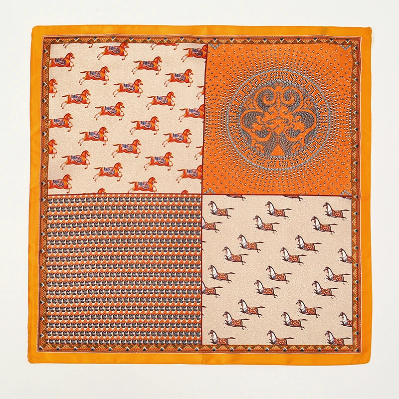 70*70 cm Piazza Sciarpe di seta Donne Scialli Hijab Abaya Velo da donna Turbante islamico Femme Sciarpa per la testa Foulard Bandana Spiaggia Pareo 2025
