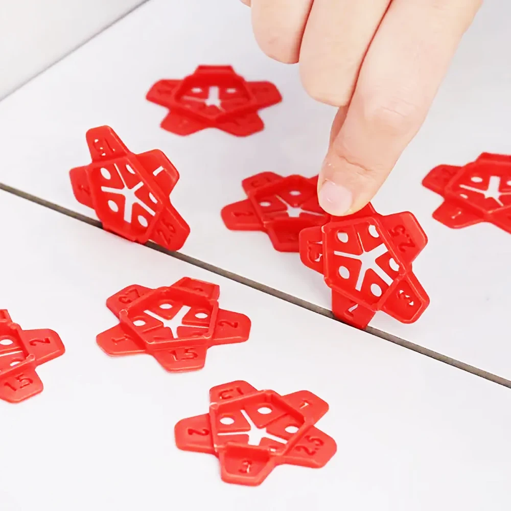 5in1 1/1.5/2/2.5/3mm Tile Spacers Clips Wedge Ceramic Leveling System for Floor Wall Tile Gap Leveling System Construction Tools