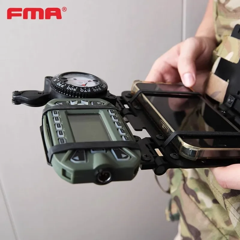 FMA Multi-functional Carbon Fiber Navigation Board - Lightweight Outdoor Sports Design with Multi-fold Pages and Compass