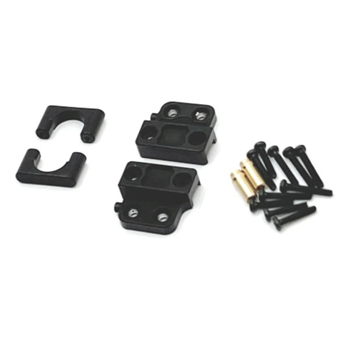 YKH_Per MN 1/12 MN82 LC79 Kit di fissaggio a molla per asse posteriore per auto RC Nero