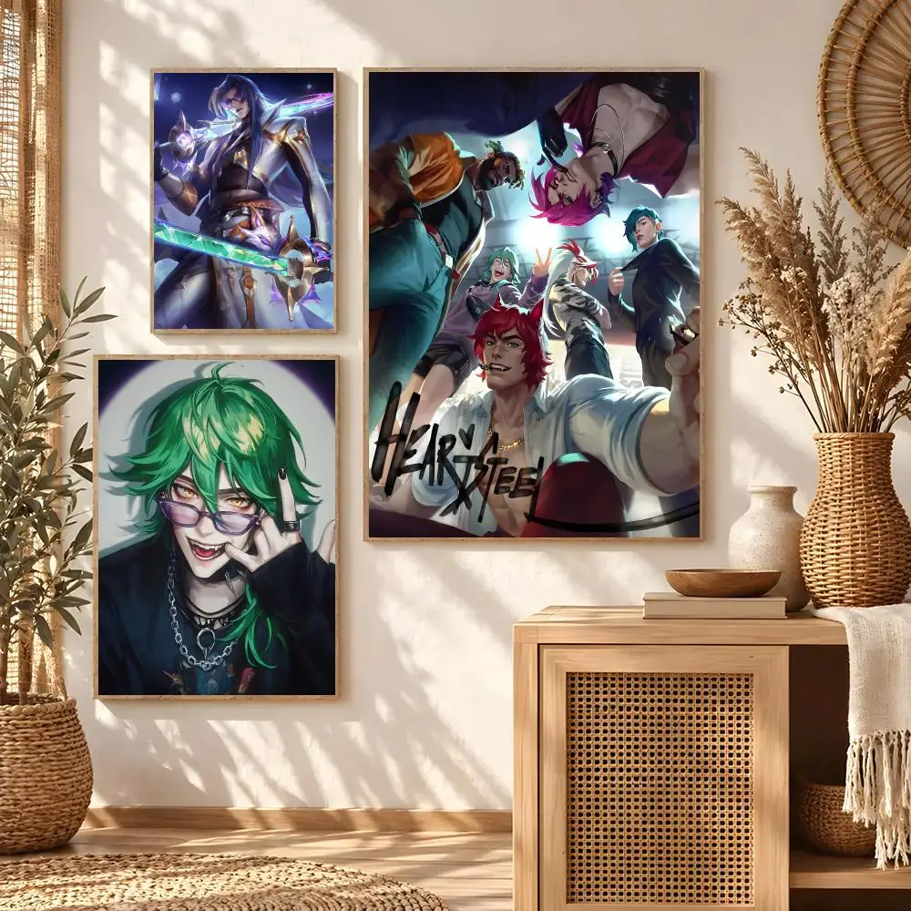 Virtual Band HEARTSTEEL Poster Classic poster and wall art prints are suitable for living rooms, bedrooms,and home