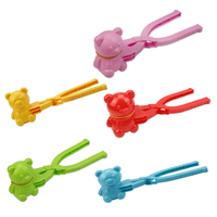 Bear Shaped Snowball Maker Clip Kid Outdoor Plastic Winter Snow Sand Mold Tool