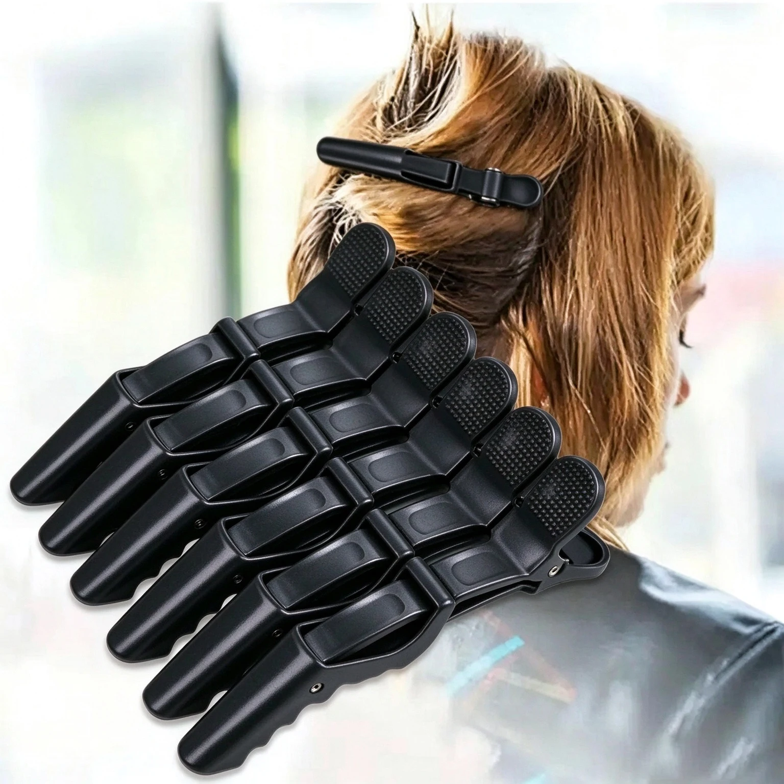 6-15PCS Alligator Hair Clips Hairdressing Clamps Claws Section Clip Barber Crocodile Hairpin Salon Styling Tool Hair Accessories