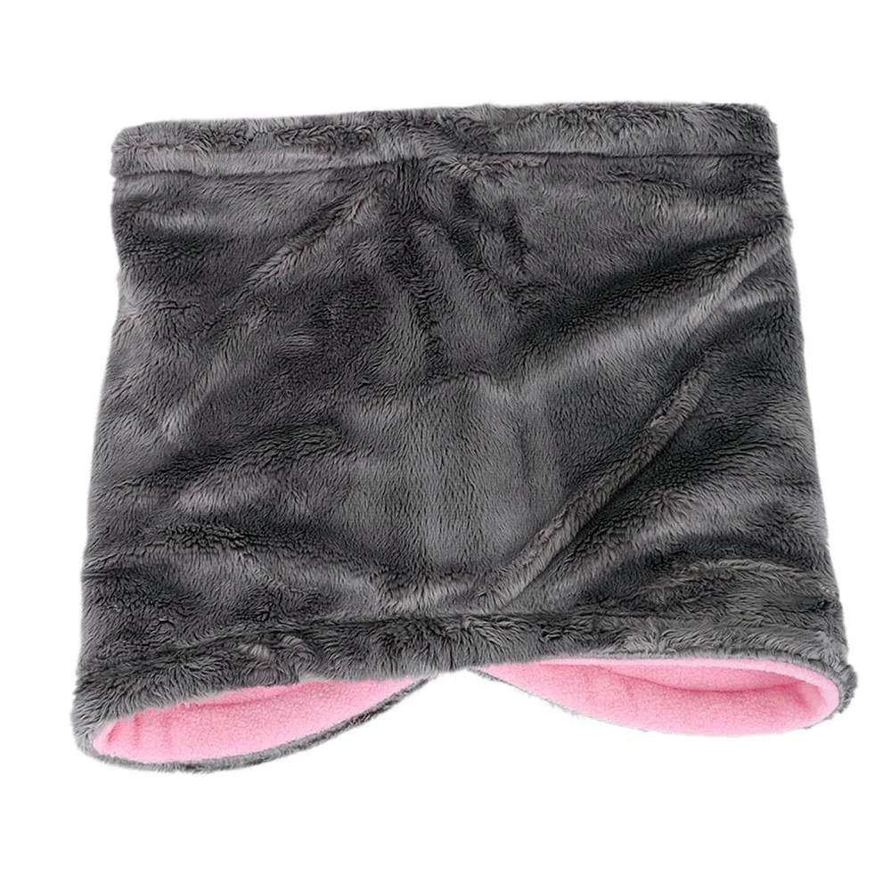 Зимний теплый плюшевый флисовый шарф для девочек, детские гетры для девочек, женский шарф с воротником, глушитель, детские шарфы выше 8 лет для девочек