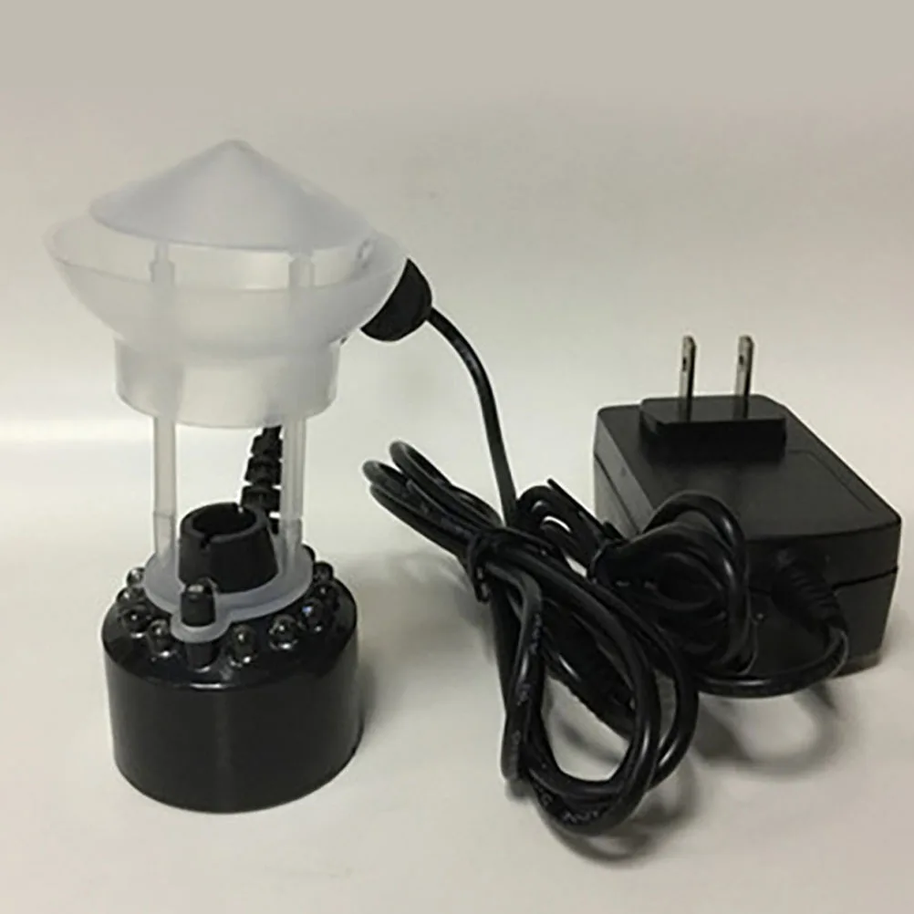 Mini máquina de niebla, nebulizador de estanque, luz LED colorida, fuente para interiores y exteriores, humidificador, generador de niebla, acuario multifuncional