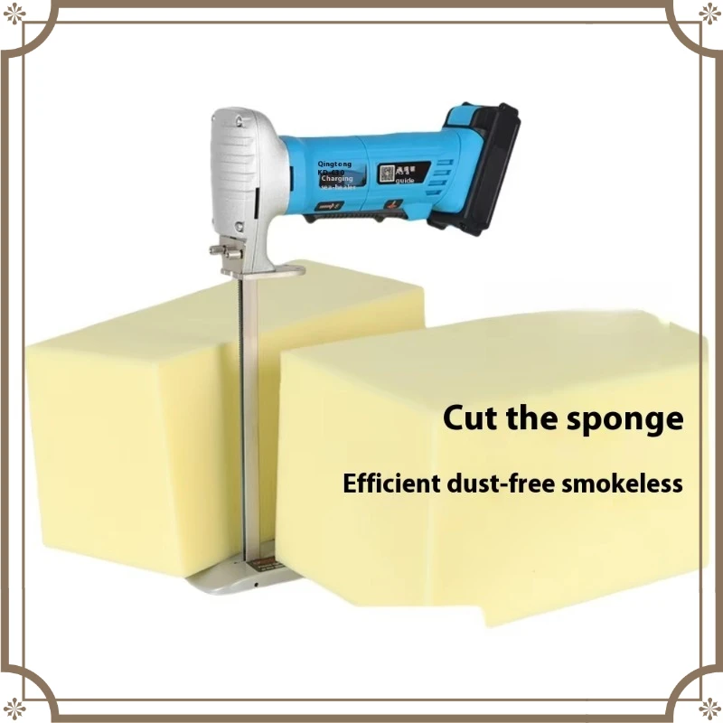 220V Reciprocating Foam Sponge Cutter Professional Electric Cutting Saw for Sponge Rubber Foam Cutting Soft Material Processing