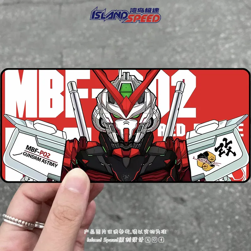 Gundam Mecha Warrior Anime Long Bar Car Sticker Creative Decal Waterproof Scratch Occlusion