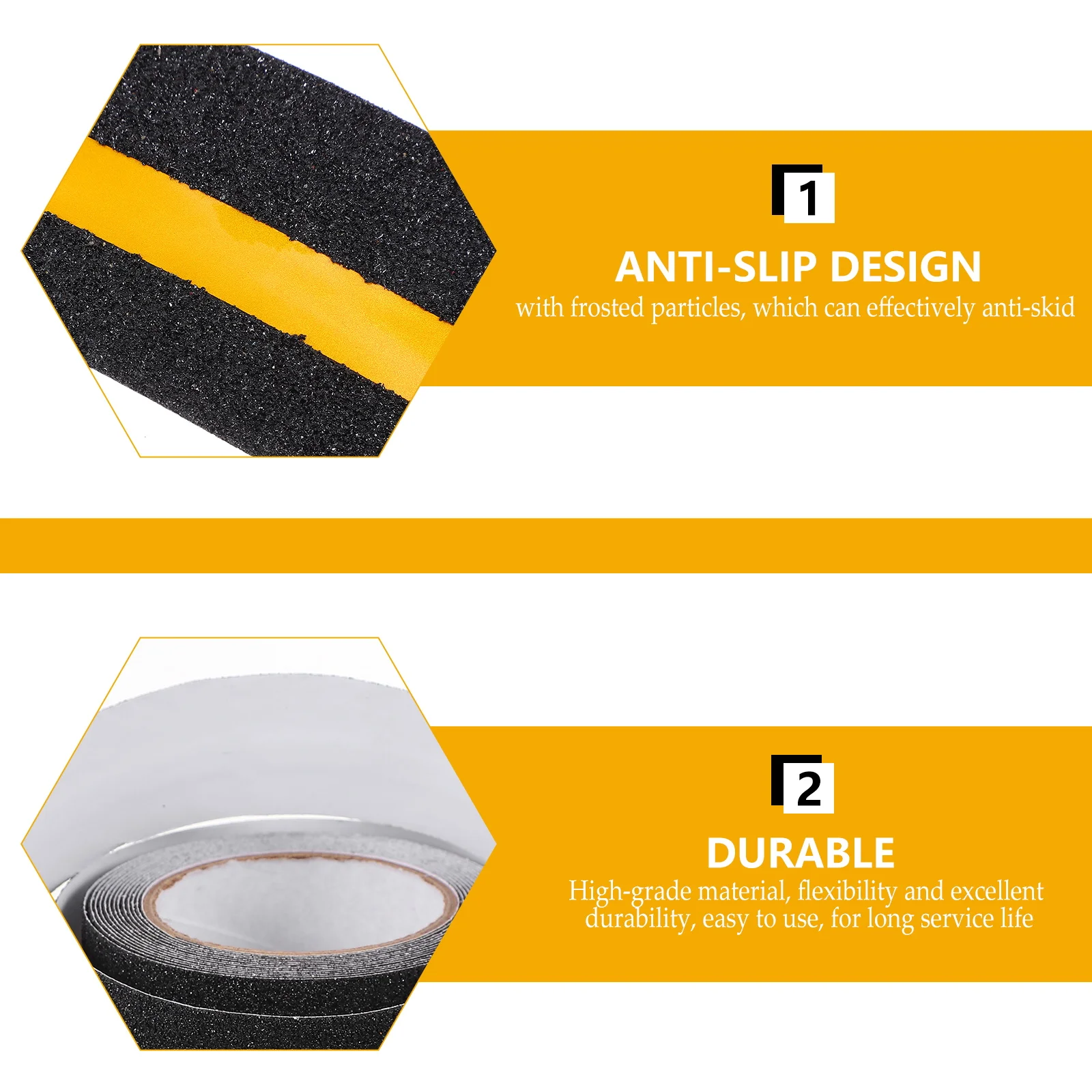 

1 Roll Anti-Slip Frosted Reflective Warning Tape For Stairs Floor Safety Night Fluorescent Ground Caution Tape