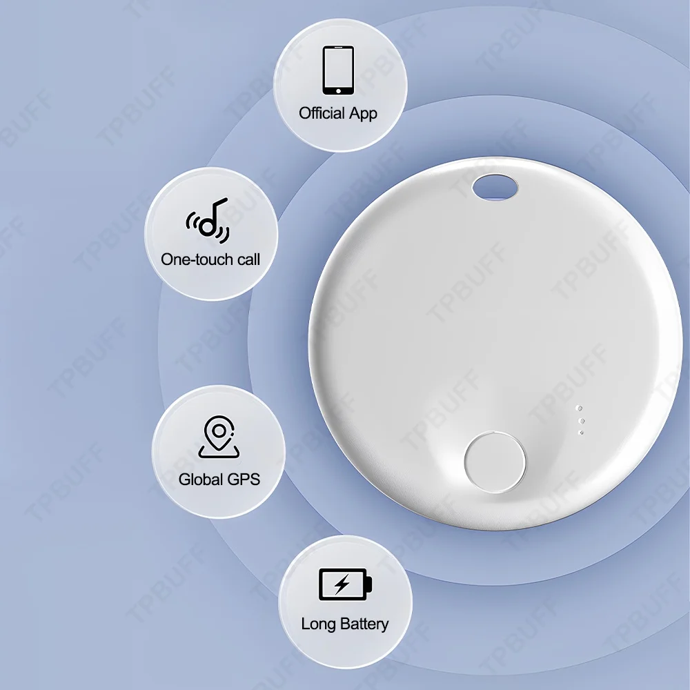 デュアルシステム Google Tag Android/iOS対応 ポータブルGPSトラッカー Google Find My GPSロケーター トラッカー ペット用GPSファインダー