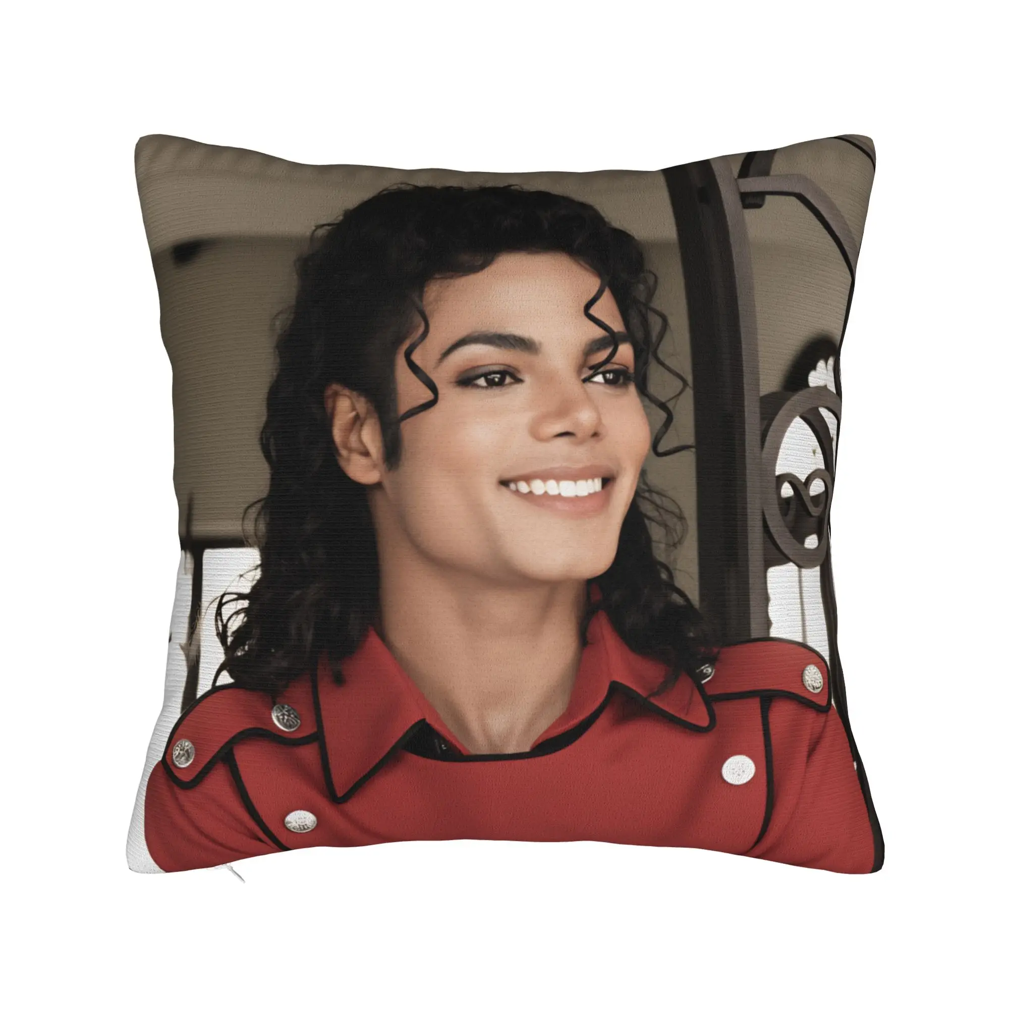 MJ King Of Pop Michael J-jackson  Graphic Pillow Case  Comfy Pillow Cover Funny Cushion Cover For Living Room Chair