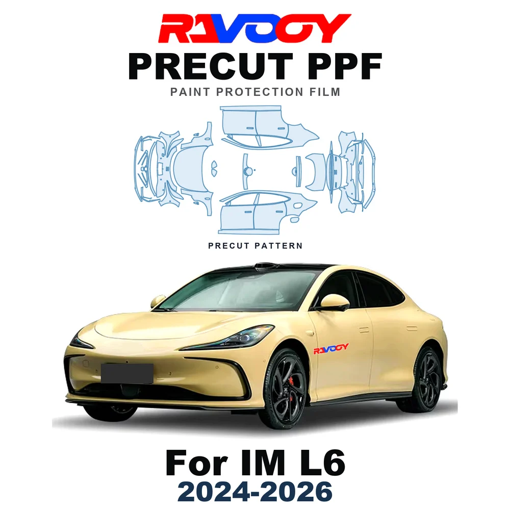 Precut PPF For IM L6 Base 2024-2026 8.5mil TPU Paint Protection Film Hood Bonnet Bumper Headlight Self-Healing Clear Kit Fenders