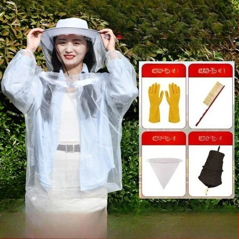 

Beekeeper Suit Full Body Ventilated Bee Proof Outfit with Hat for Sun Protection