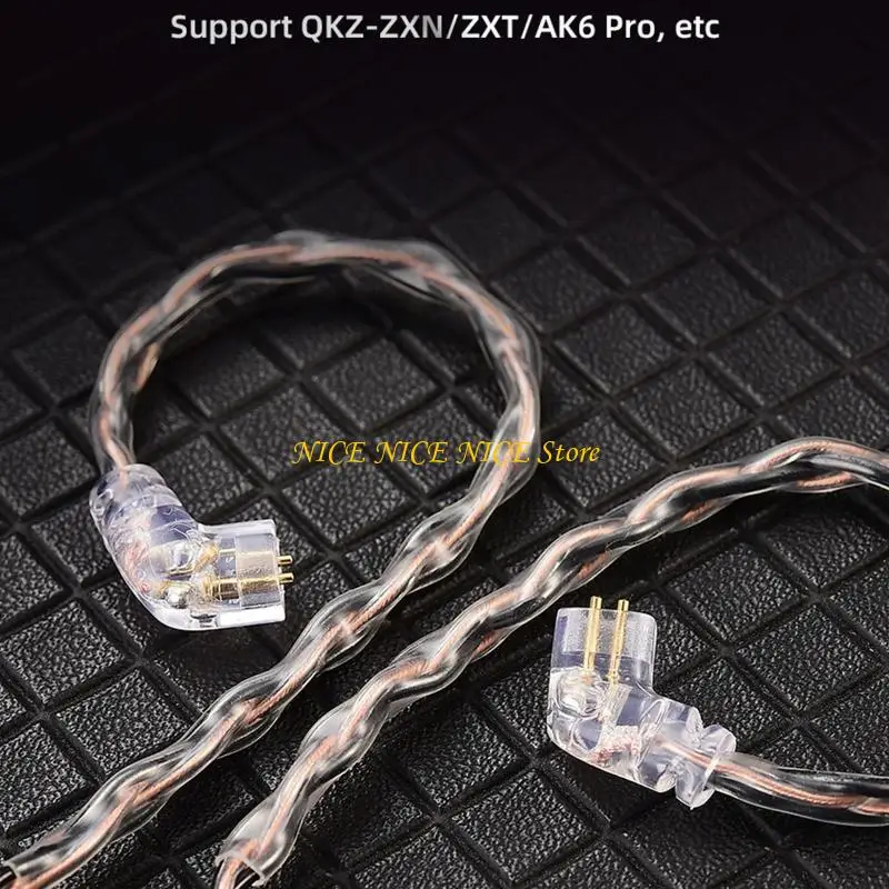 سماعة الرأس 8 سلك كابل أساسي لـ QKZ-ZXN/ZXT/AK6