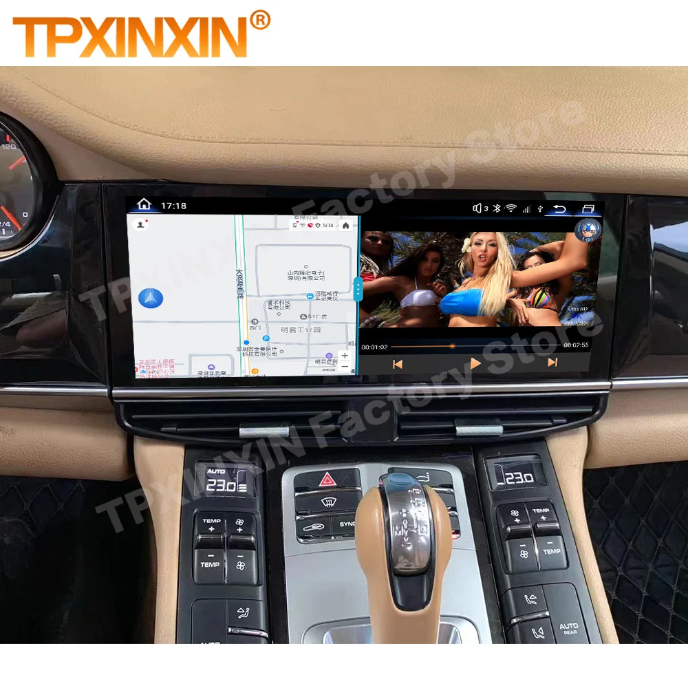 Car Radio With Android 12 Automotive Multimedia For Porsche Panamera 2011 2012 2013 2014-2017 GPS Navi Stereo Receiver Head Unit