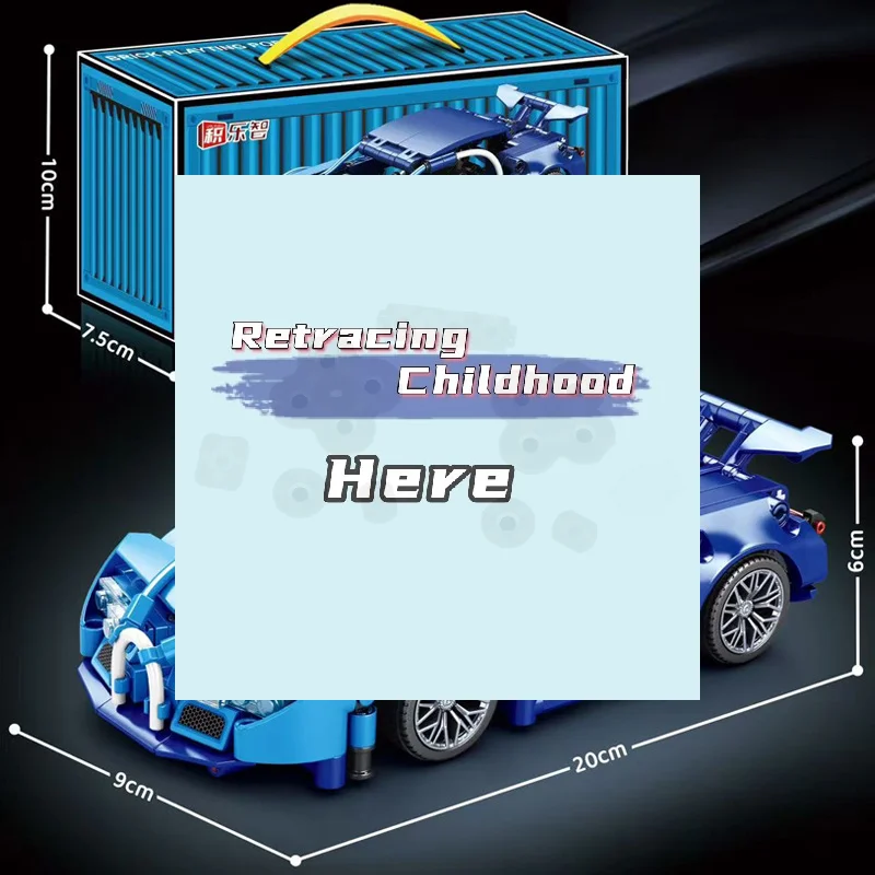 

Technology Racing Car Block Model 1:20 Motion Speed Car Model Mechanical Super Block Assembly Toy Children Adult Gifts-TOY