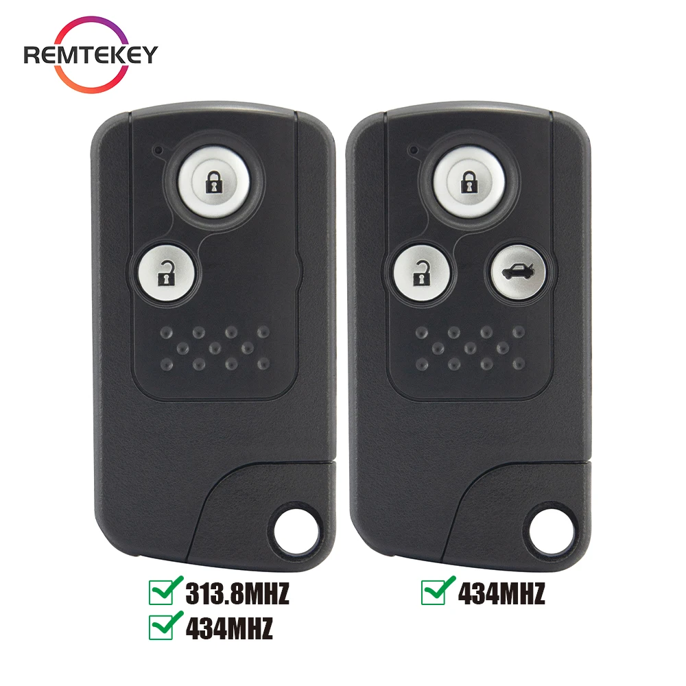 

REMTEKEY Smart Keyless Entry Control 313.8/434 Mhz ID46 Chip For Honda CRV Accord Civic Odyssey Intelligent Remote Key Fob