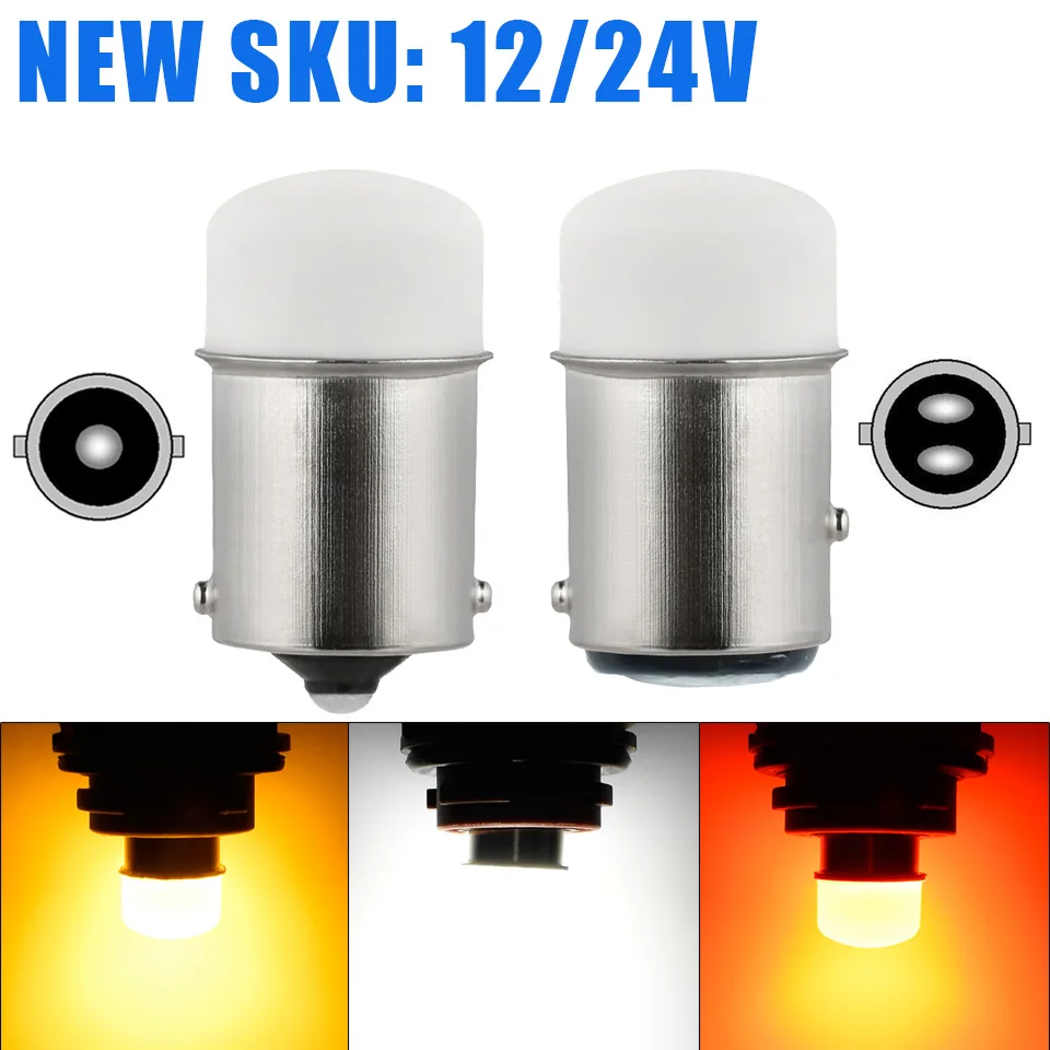 Samochodowe światło sygnalizacyjne LED R5W R10W 1156 P21W BA15S Bau15S P21/5W 1157 Bay15d Żarówka Lampa motocyklowa Akcesoria samochodowe DC12V/24V