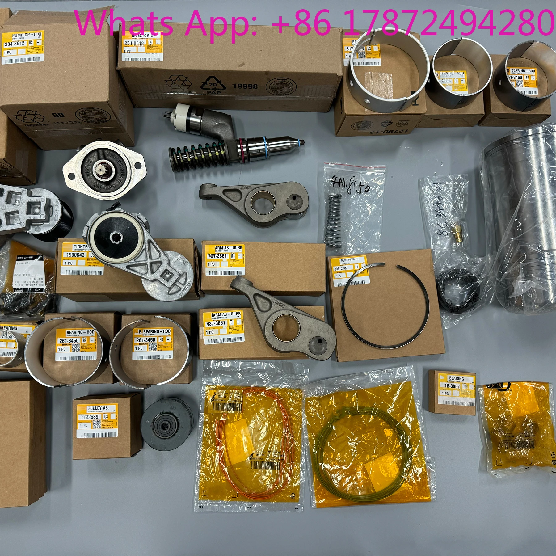 Complete Engine Overhaul Kit 3306 3406 C4 to C18 Series with Cylinder Head Gasket Liner Parts