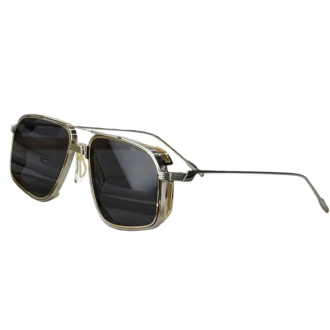 JAGGER 56-16 zonnebril van topkwaliteit voor heren en dames Klassieke 10e verjaardag punk luxe titanium designer zonnebril - afbeelding 2