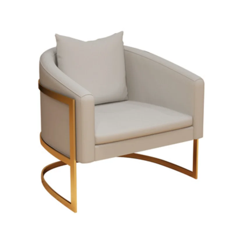 Nordic living room fabric milk tea shop leisure negotiation chair office Internet celebrity deck sofa