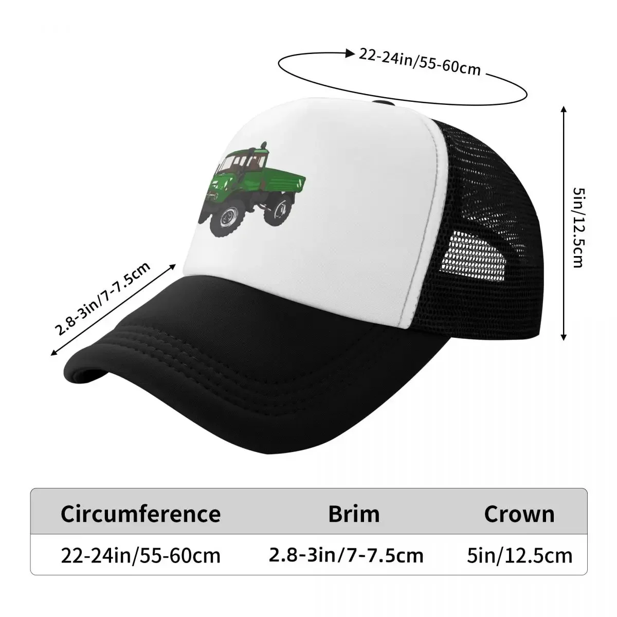 Unimog Green Baseball Cap Visor Cosplay sun hat Elegant Women's Hats Men's