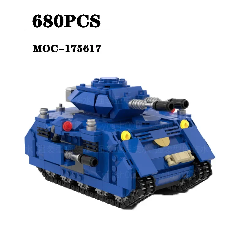 

Building Block MOC-175617 Battle Tank Splicing Model 680PCS Boys DIY Puzzle Education Birthday Christmas Toy Gift Decoration