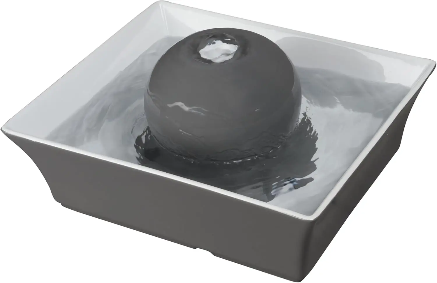 

Drinkwell Ceramic Pet Water Fountain - 70oz Quiet Automatic Dispenser for Cats & Dogs with Filters - Dishwasher Safe