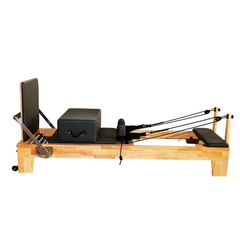 

High Quality Portable Pilates Reformer Bed Machine Durable White Maple Oak Wood Board Free Shipping