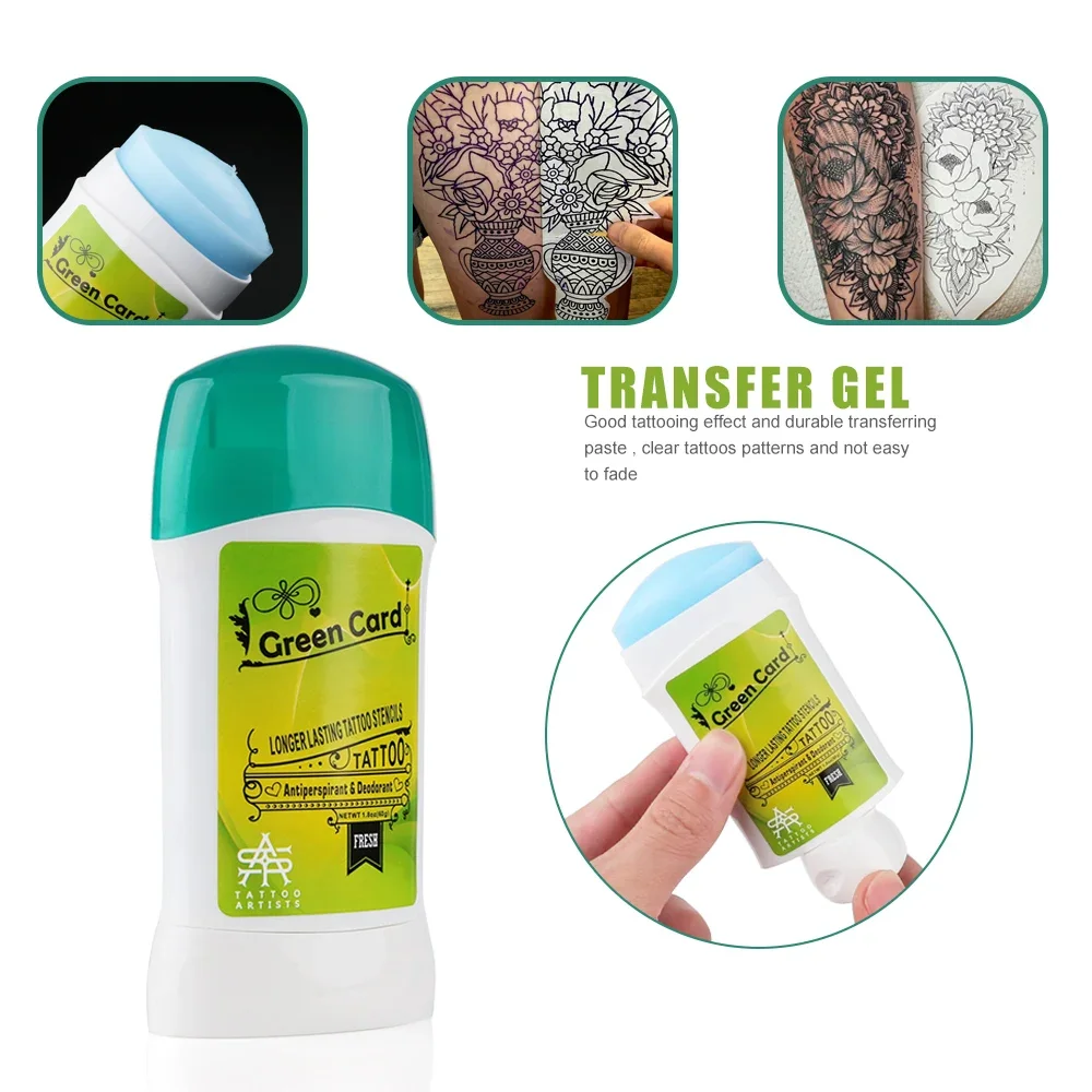 

1PCS Tattoo Transfer Cream Gel, Safe and Long-Lasting Tattoo Balm for Body Art Makeup Professional Tattoo Transfer Soap Stencil