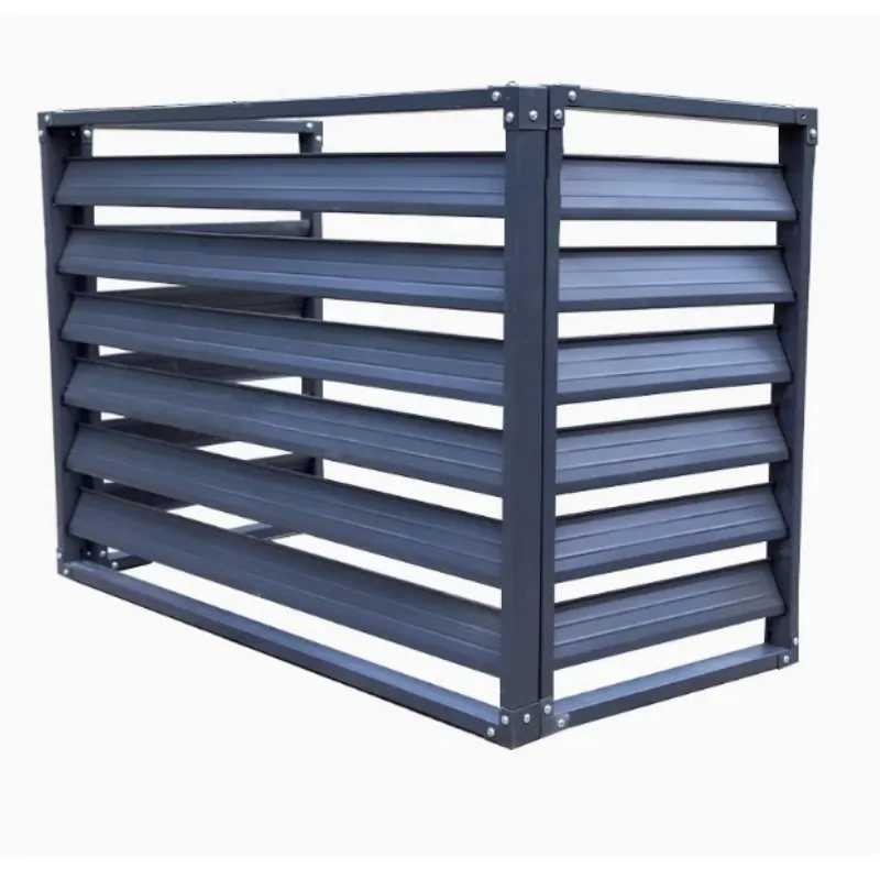Customized Aluminum Alloy Air Conditioner Outer Hood Air Conditioner Outer Hood Outdoor Unit Ventilation Rainproof Louver Grille
