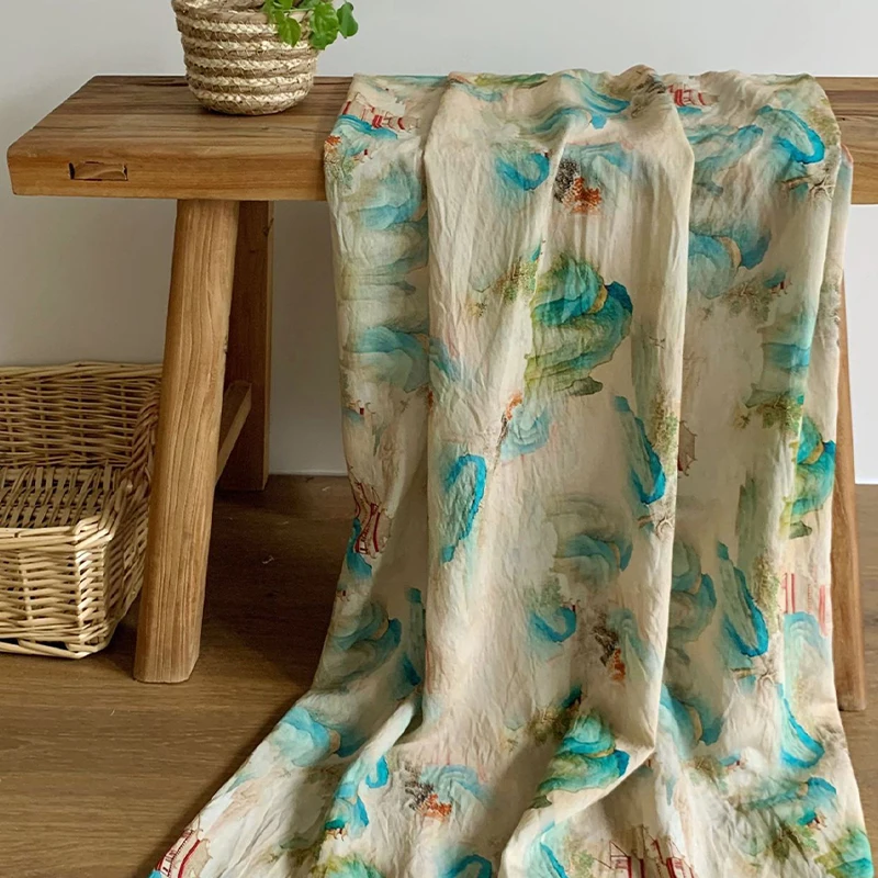

2025 Light and thin fabric in summer , Tencel printed fabric, used to make skirts and bedding