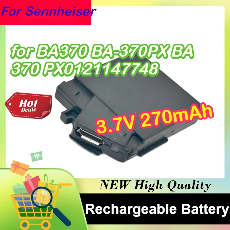 

For Sennheiser BA370 BA-370PX BA 370 PX0121147748 Wireless Headset Replacement 3.7V 270mAh Li-Polymer Battery