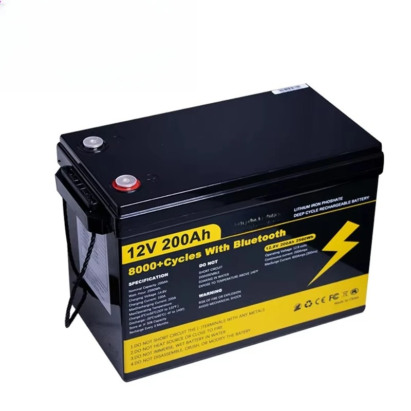 

High Efficiency 12V 200AH 100ah Lifepo4 Battery for Wind Turbine and Hybrid Energy Systems With 8000+ Deep Cycles